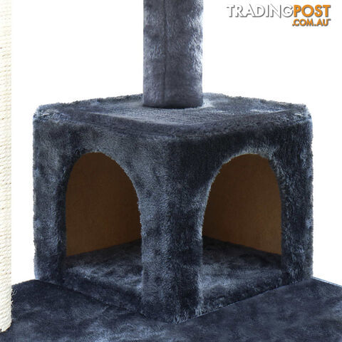 Cat Scratching Post  Tree House Condo 134cm Grey