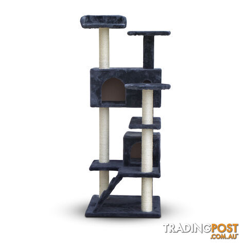 Cat Scratching Post  Tree House Condo 134cm Grey