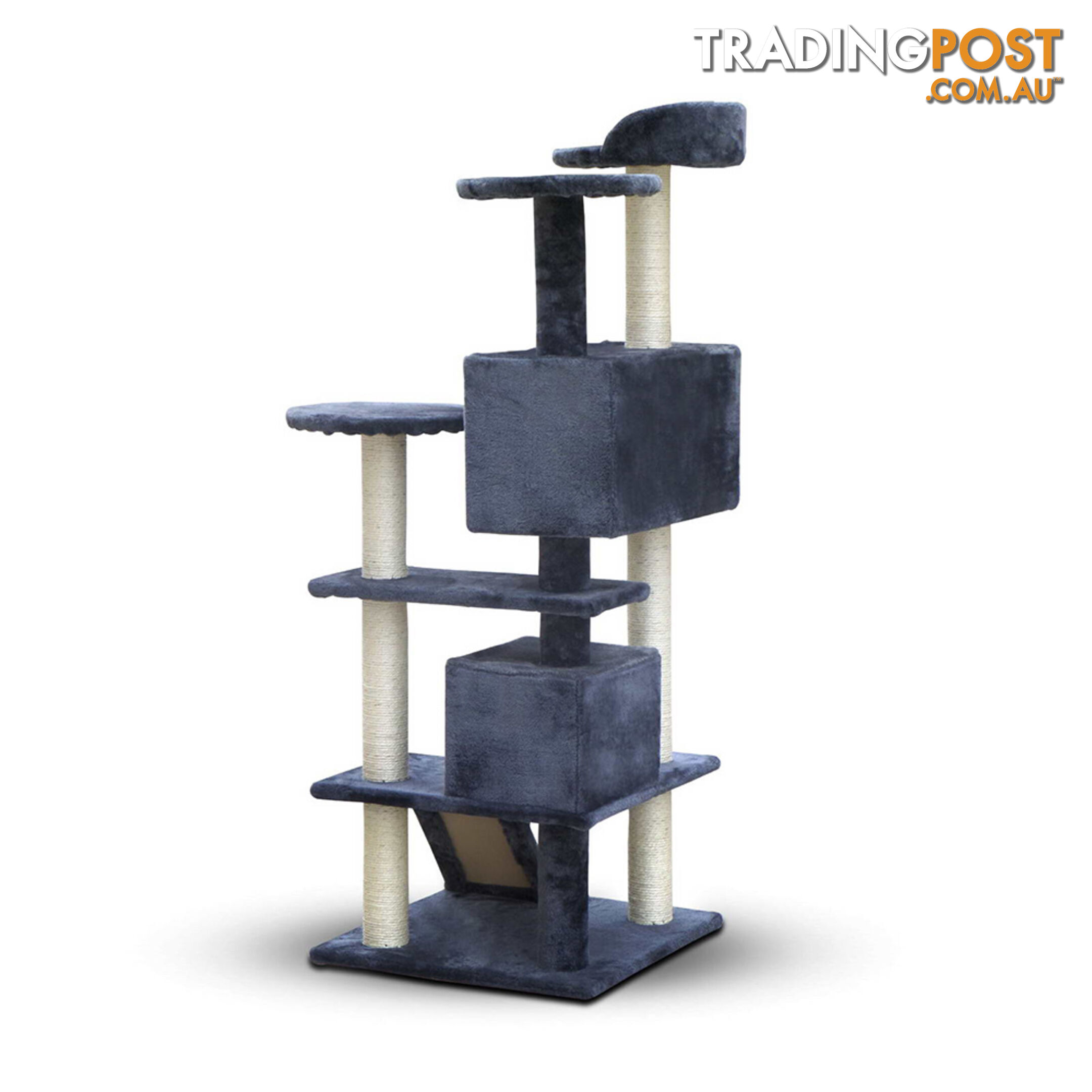 Cat Scratching Post  Tree House Condo 134cm Grey