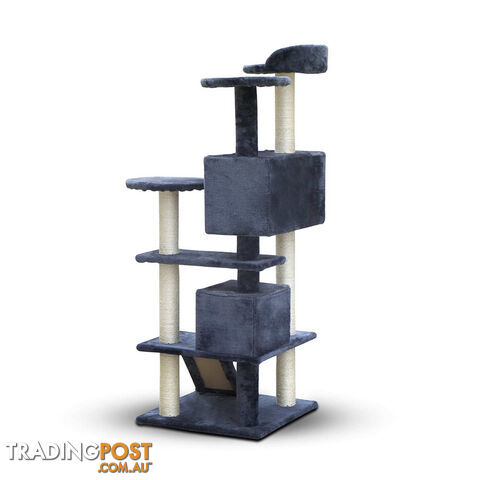 Cat Scratching Post  Tree House Condo 134cm Grey