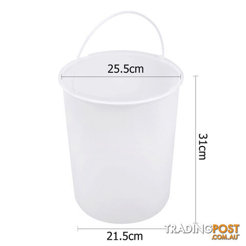 Auto Swing Out Lid Stainless Steel Bin 14L