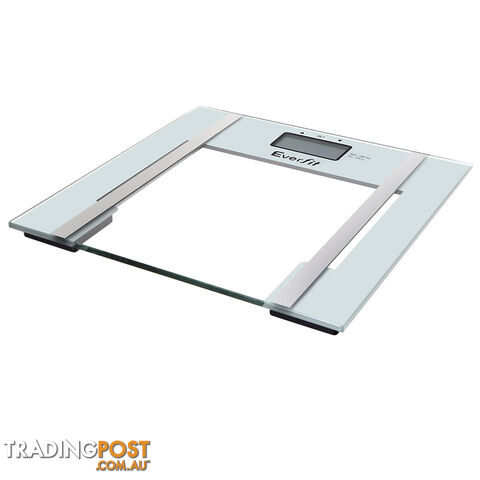 Electronic Digital Body Fat & Hydration Bathroom Glass Scale White - photo 4 of 8