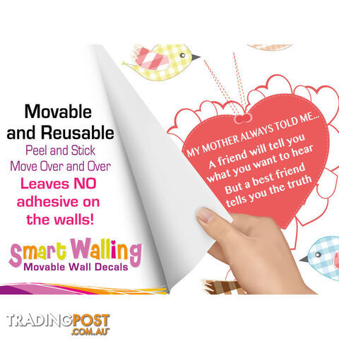 Large Size My Mother Told Me Wall Sticker Quotes - Totally Movable