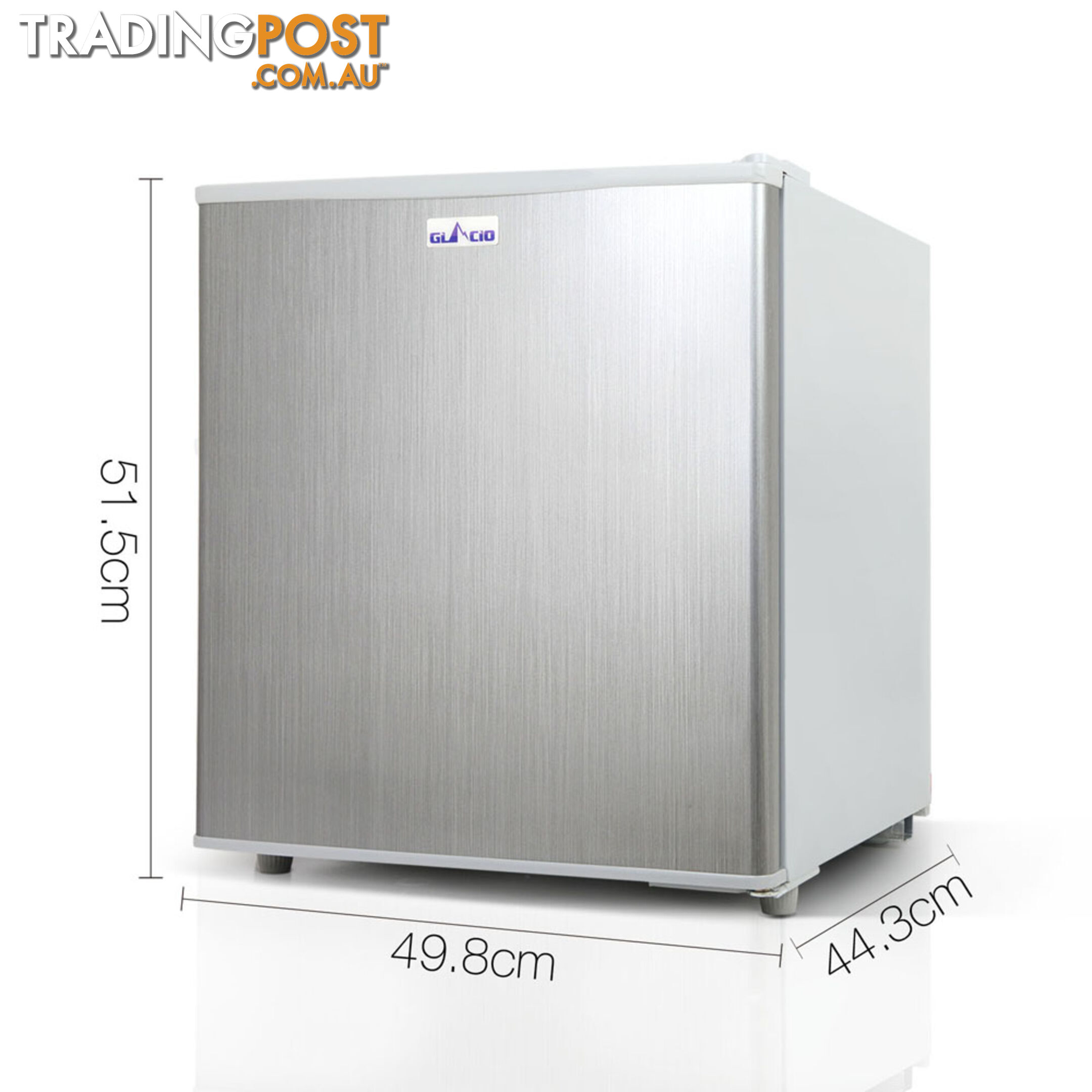 2-in-1 55L Caravan Bar Fridge Freezer Stainless Steel