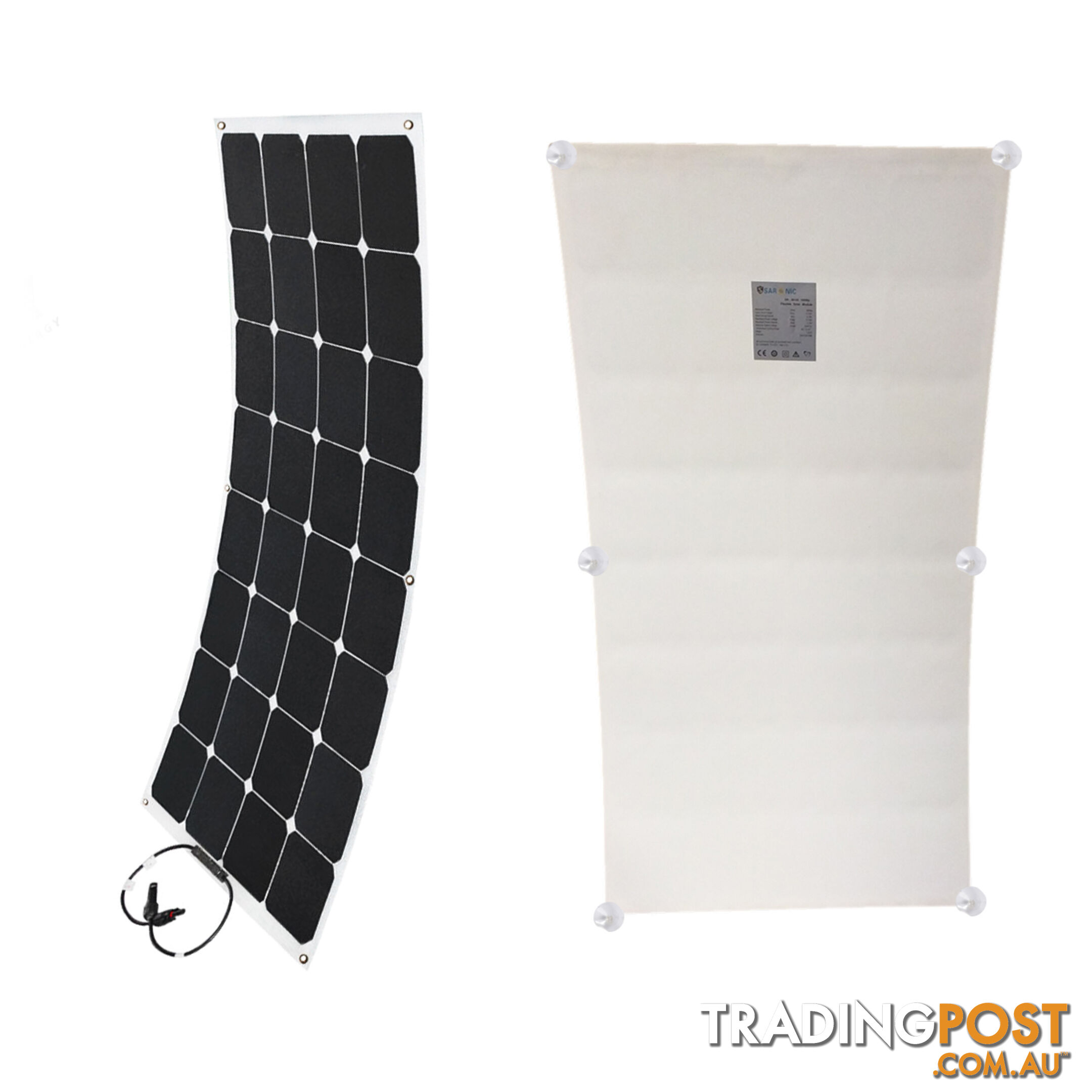 100W 12V FLEXIBLE SOLAR PANEL KIT GENERATOR CARAVAN CAMPING POWER MONO CHARGING