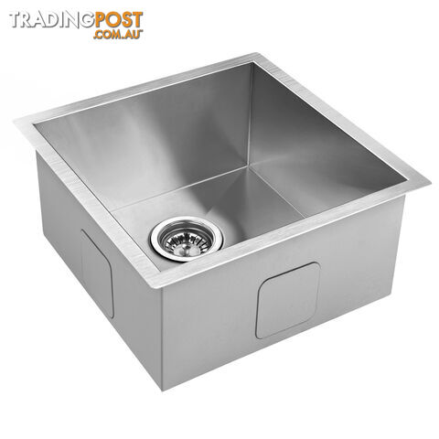 Stainless Steel Kitchen/Laundry Sink w/ Strainer Waste 510 x 450 mm