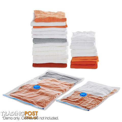 Set of 12 Vaccuum Storage Bags 50 x 70cm