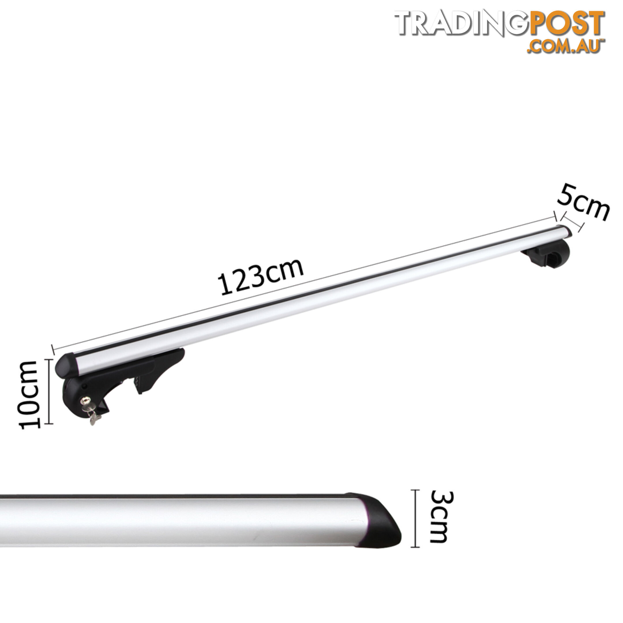 Universal Roof Racks Cross Bars 120cm Lockable