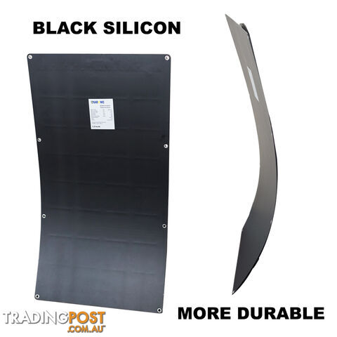 12V 100W Flexible Black Silicon Solar Panel Generator Power Mono Charging Kit