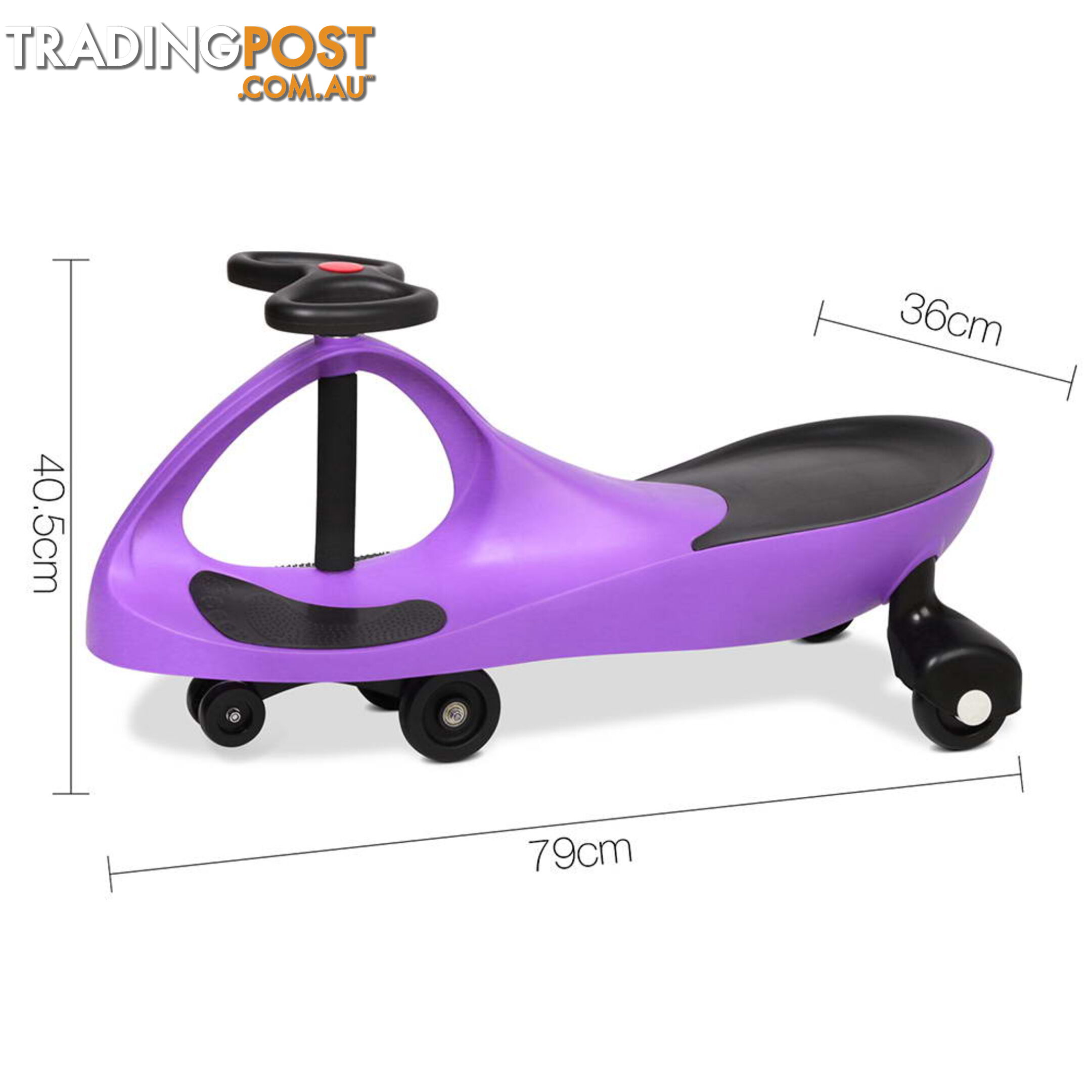 Pedal Free Swing Car - Purple