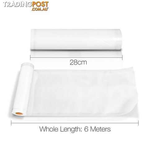 Set of 10 Food Saver Rolls - 28cm x 6M - photo 3 of 4