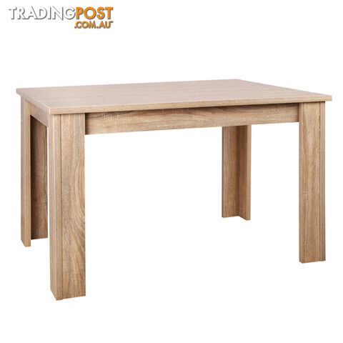 Rectangular 4 Seater Dining Table Natural Wood