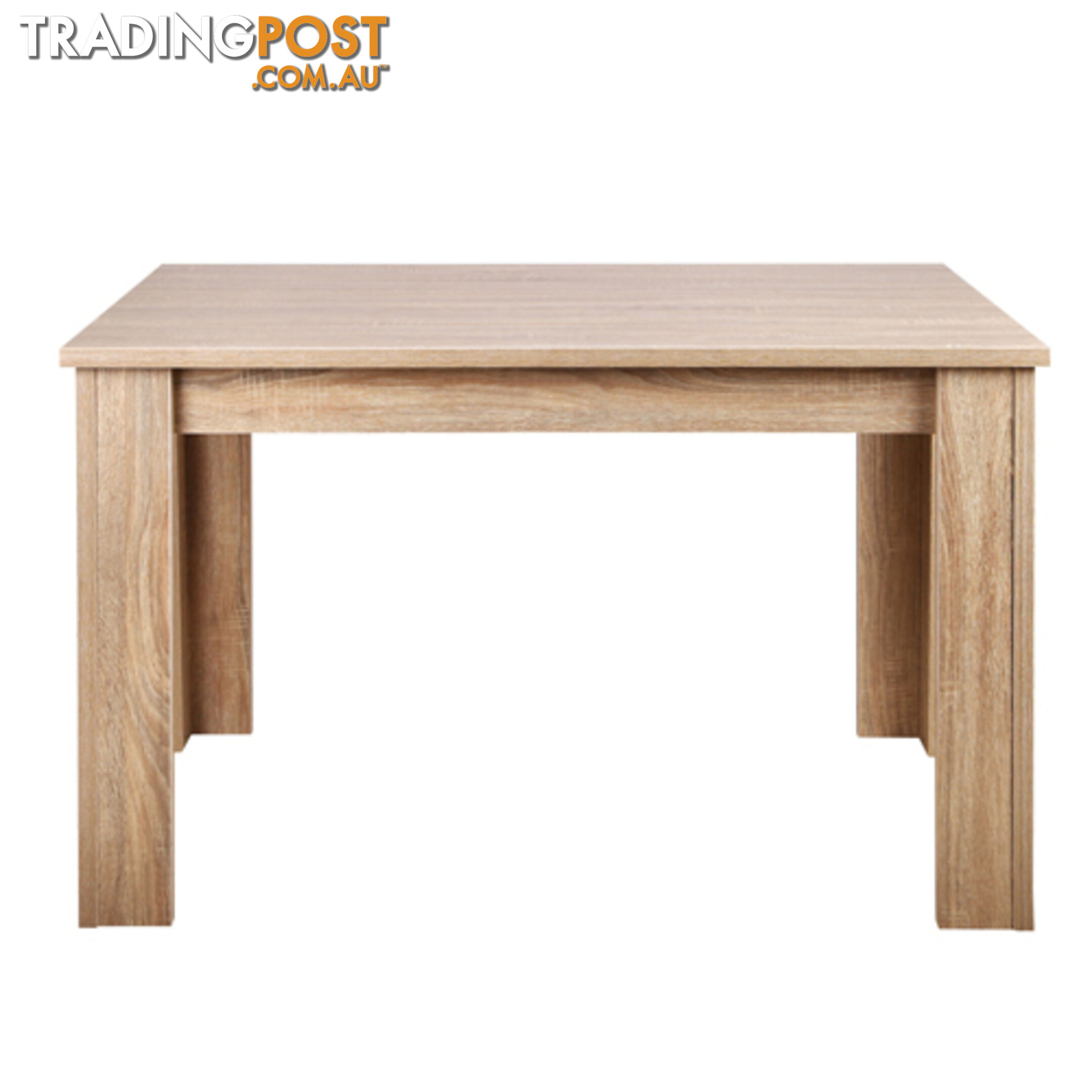 Rectangular 4 Seater Dining Table Natural Wood