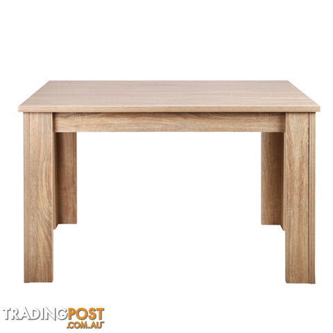 Rectangular 4 Seater Dining Table Natural Wood