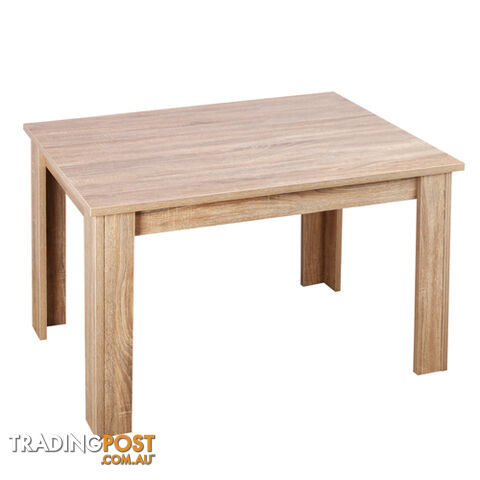 Rectangular 4 Seater Dining Table Natural Wood