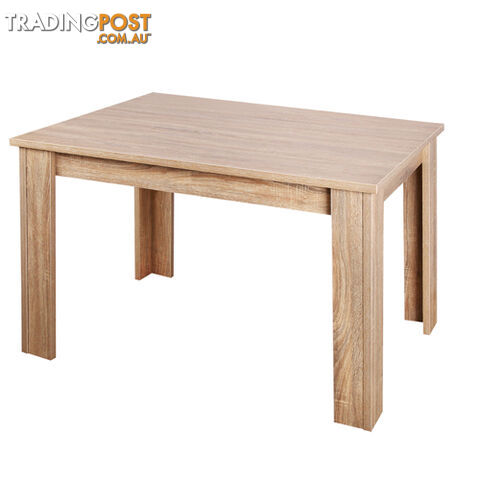 Rectangular 4 Seater Dining Table Natural Wood