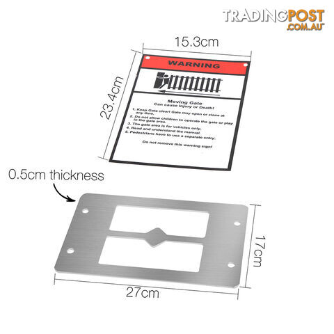 1800kg LockMaster Automatic Sliding Gate Opener with 2 Remote Controllers - photo 4 of 12