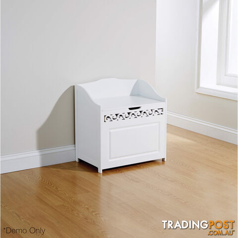 Lure Floor Hamper in WHITE