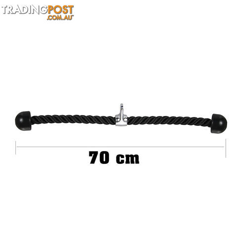 Tricep Rope GYM Cable Attachment Single Handle Row Bar Home GYM Fitness Dip - photo 4 of 4