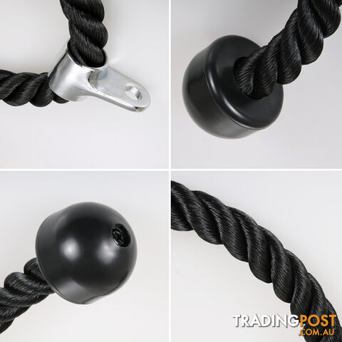 Tricep Rope GYM Cable Attachment Single Handle Row Bar Home GYM Fitness Dip - photo 3 of 4