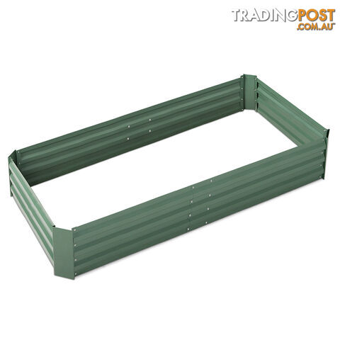 Galvanised Raised Garden Bed - 150 x 90 x 30cm - Green - photo 3 of 9
