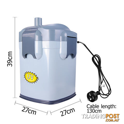 1800LPH Aquarium Fish Tank External Canister Water Filter w/ UV Bulb