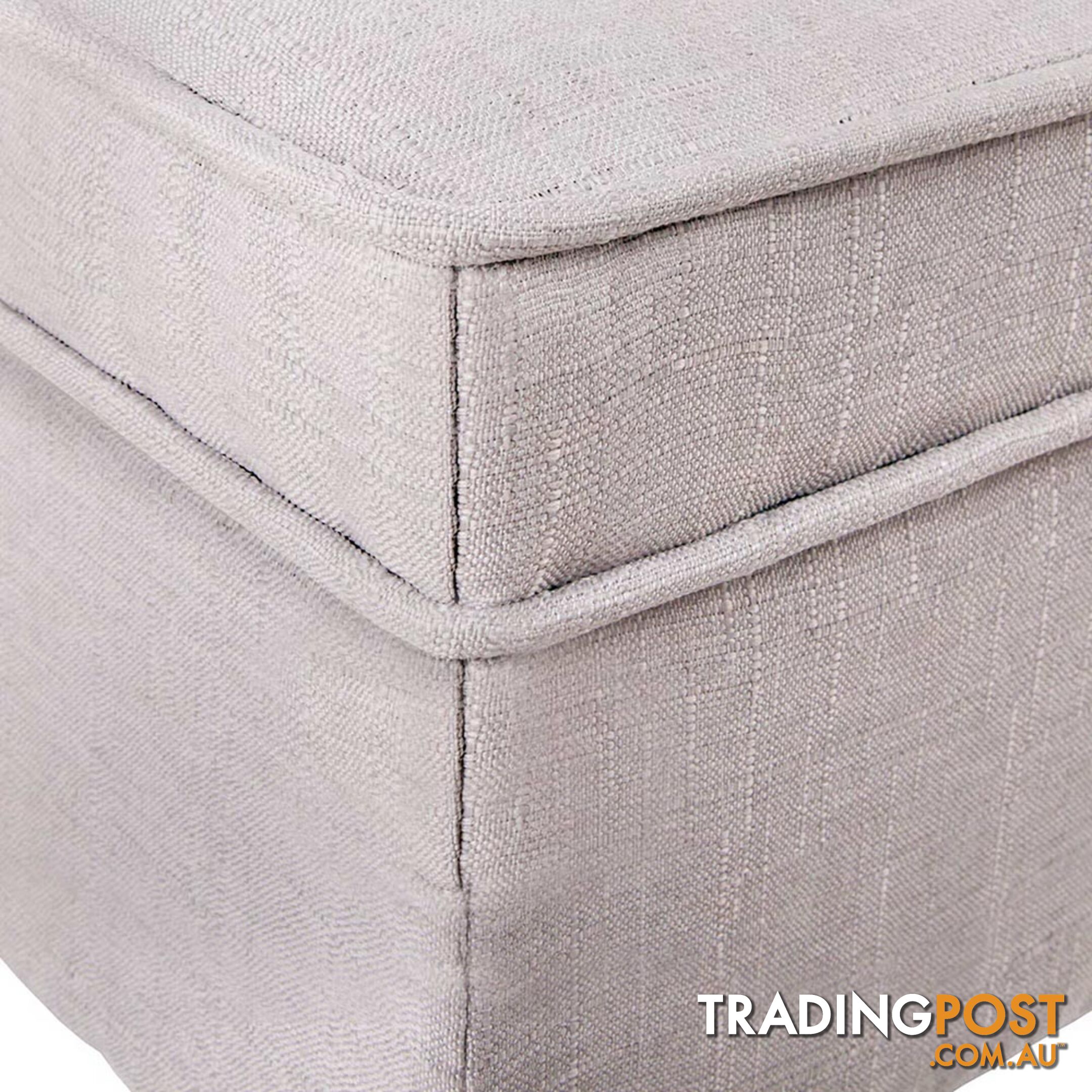 Linen Fabric Storage Ottoman _ÑÐ Beige