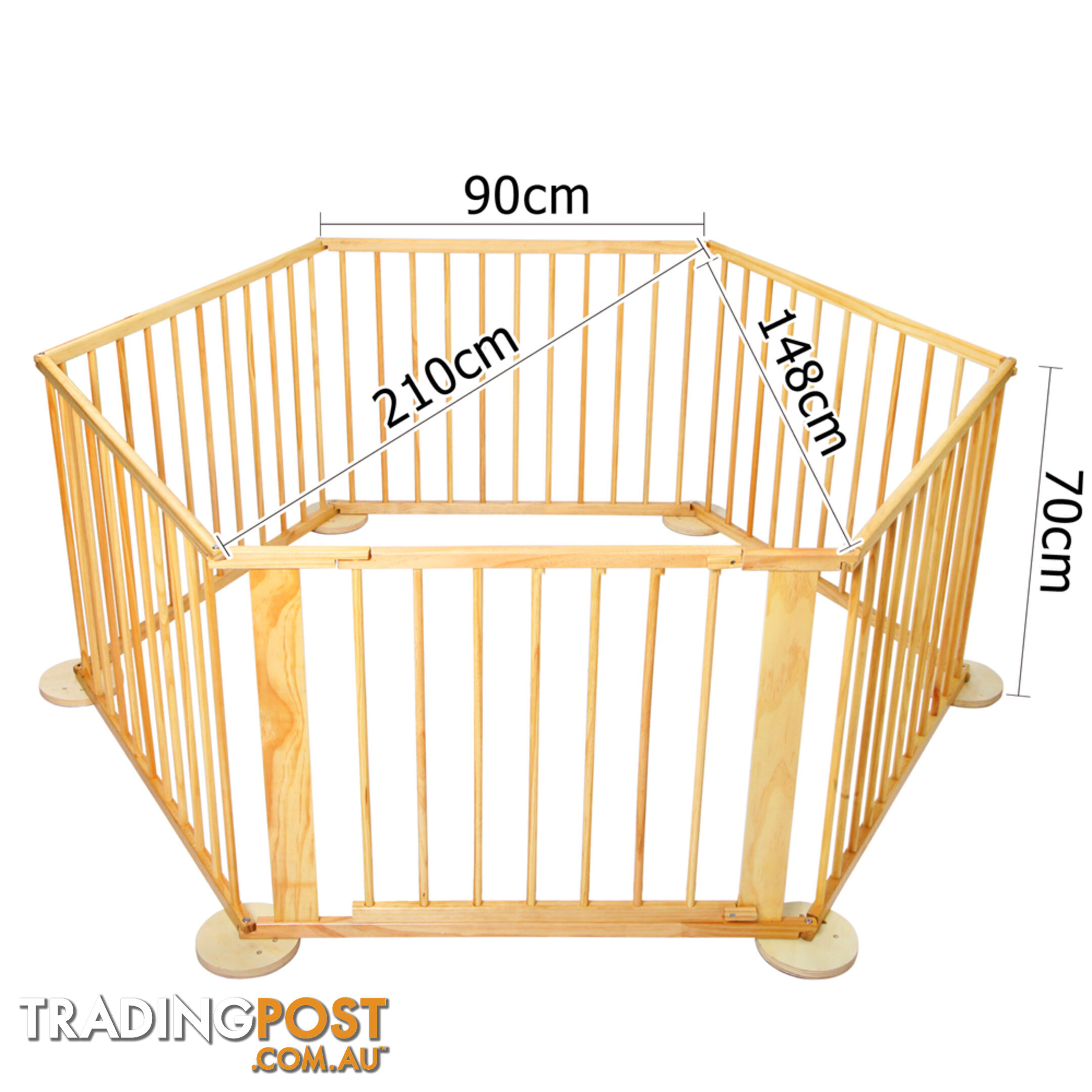 Baby Natural Wooden Playpen