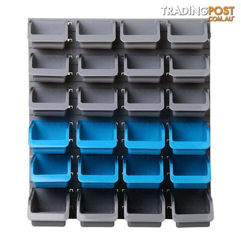 48 Piece Bin Wall Mounted Storage Rack