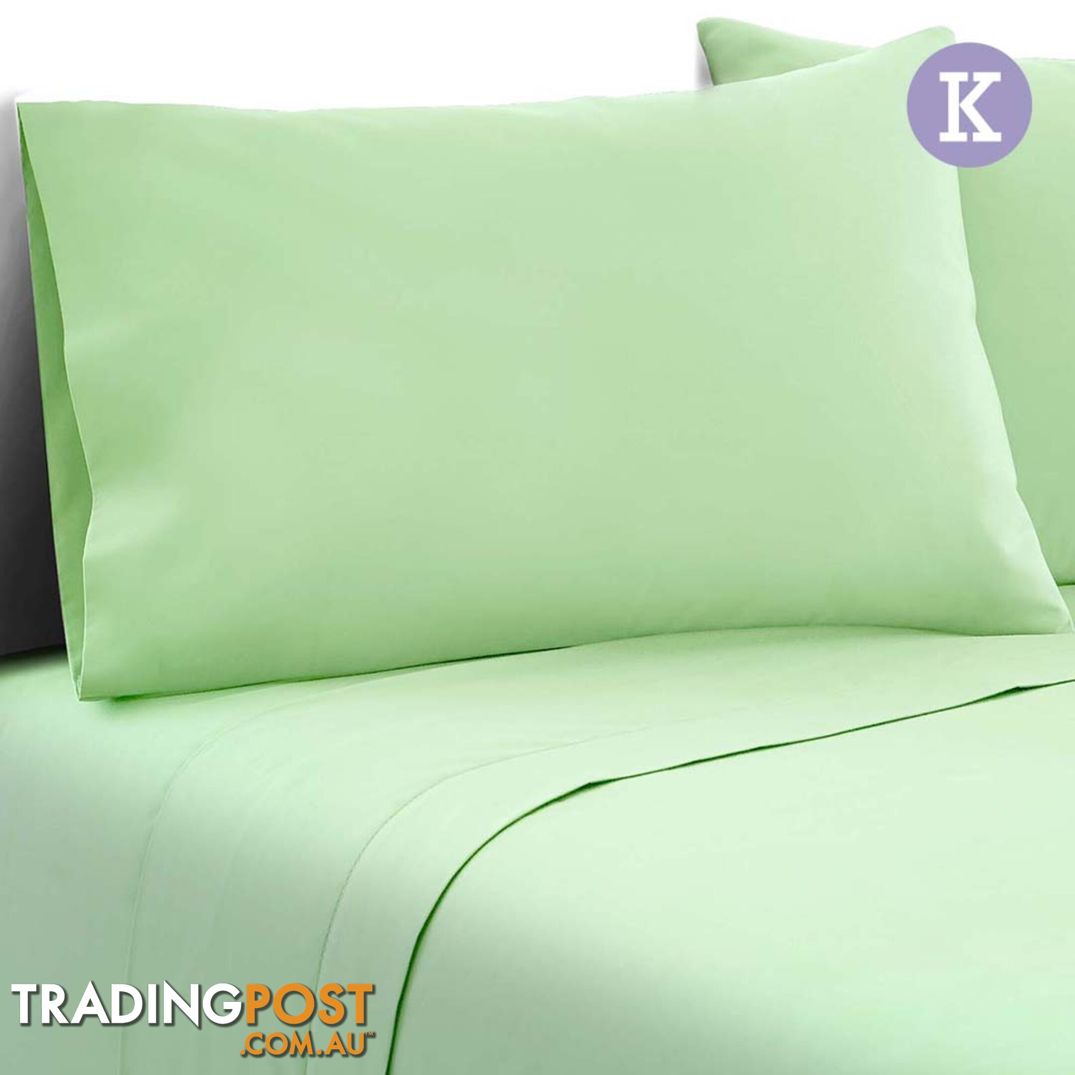 4 Piece Microfibre Sheet Set King _ÑÐ Green