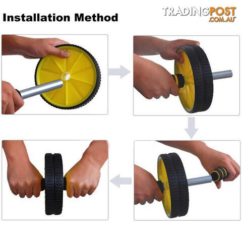 ABS Abdominal Exercise Wheel Gym Fitness Machine Body Strength Traning Roller - photo 5 of 5