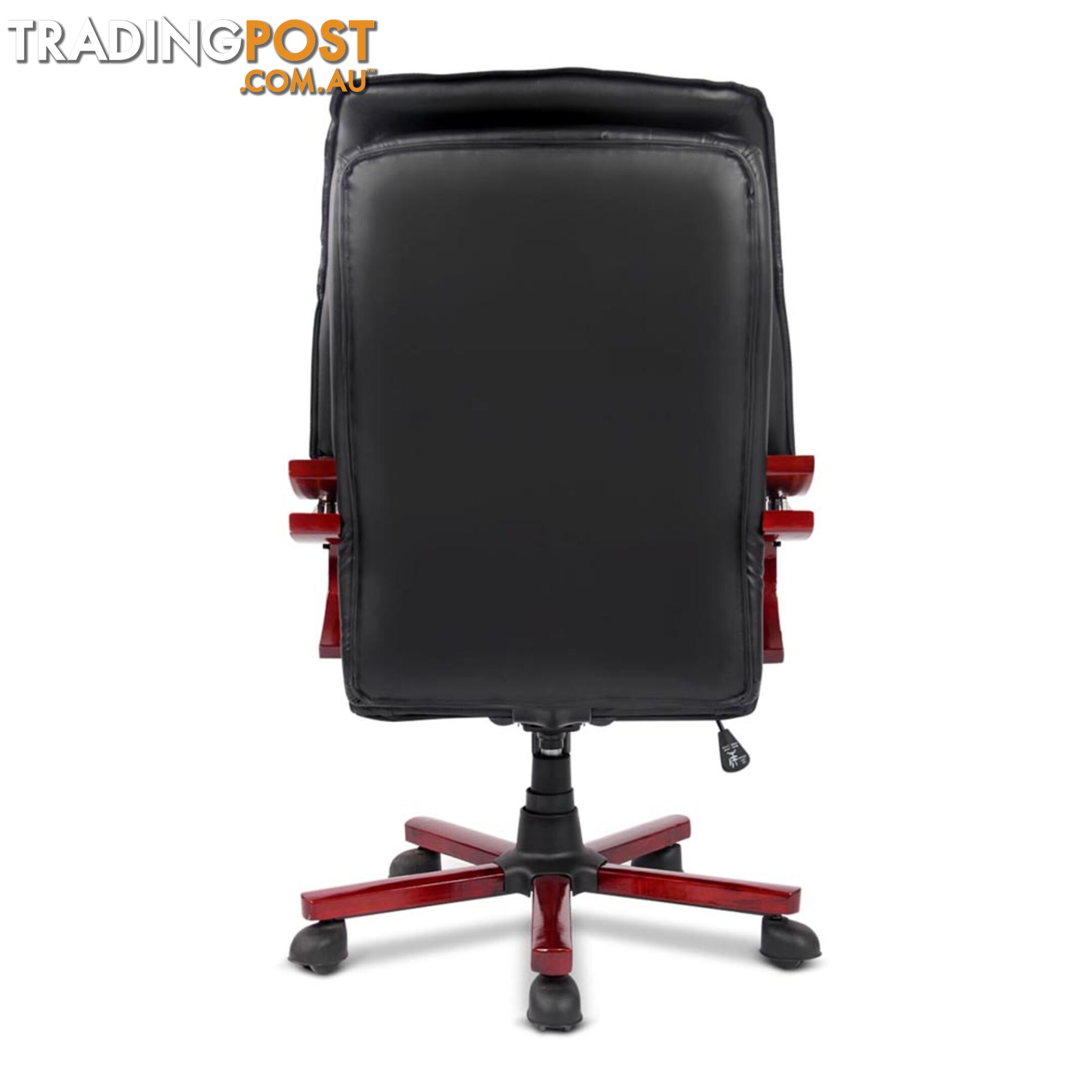 PU Leather & Wood Deluxe Office Chair
