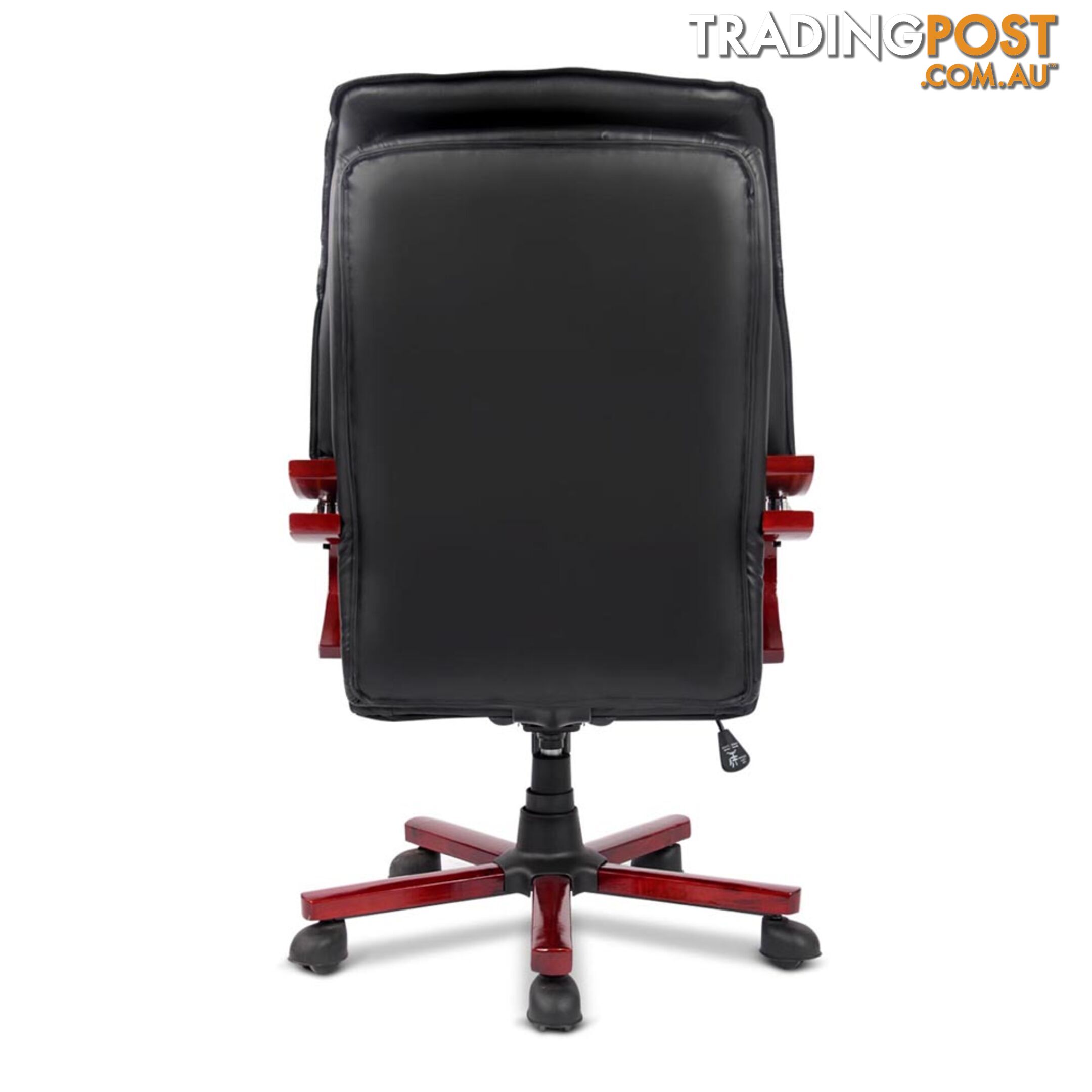 PU Leather & Wood Deluxe Office Chair