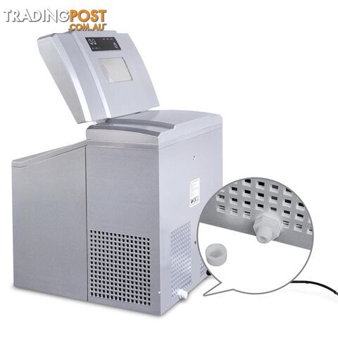 Portable Ice Cube Maker Machine Silver 3.2L