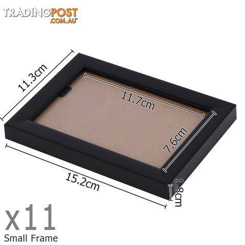 23 pcs Photo Frames Set Wall Black - photo 2 of 7