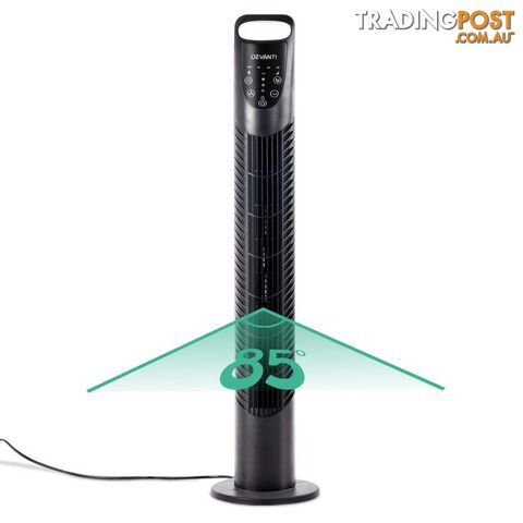 3 Speed Tower Fan with Remote Control - Black - photo 4 of 8