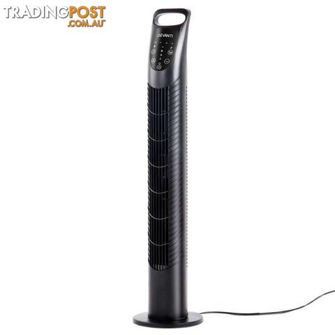 3 Speed Tower Fan with Remote Control - Black - photo 3 of 8