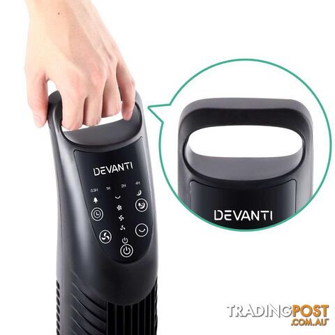 3 Speed Tower Fan  with Remote Control - Black - photo 5 of 8