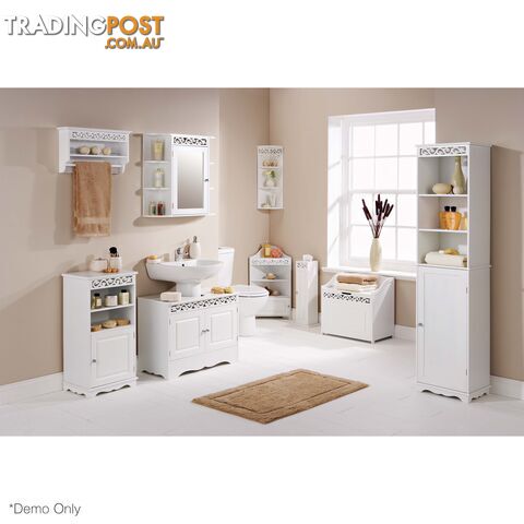 Lure Towel Rail with Shelf in WHITE - photo 5 of 5