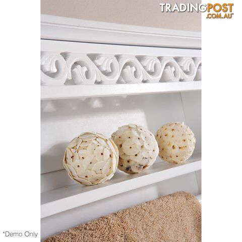 Lure Towel Rail with Shelf in WHITE - photo 4 of 5