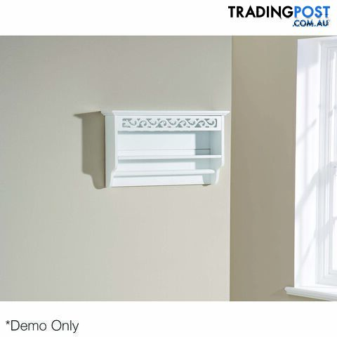 Lure Towel Rail with Shelf in WHITE - photo 2 of 5
