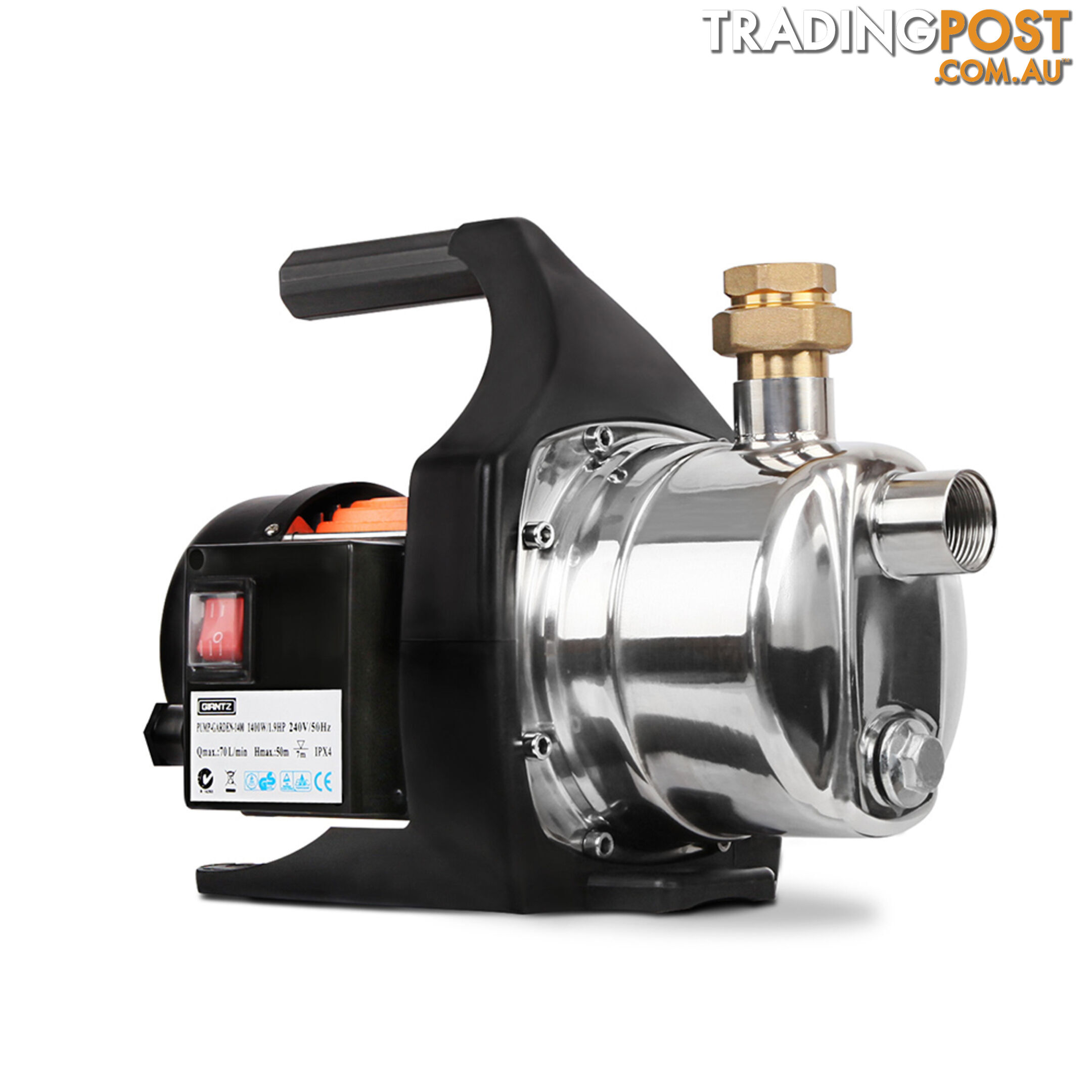 1400w Stainless Steel Garden Water Pump 70L/Min