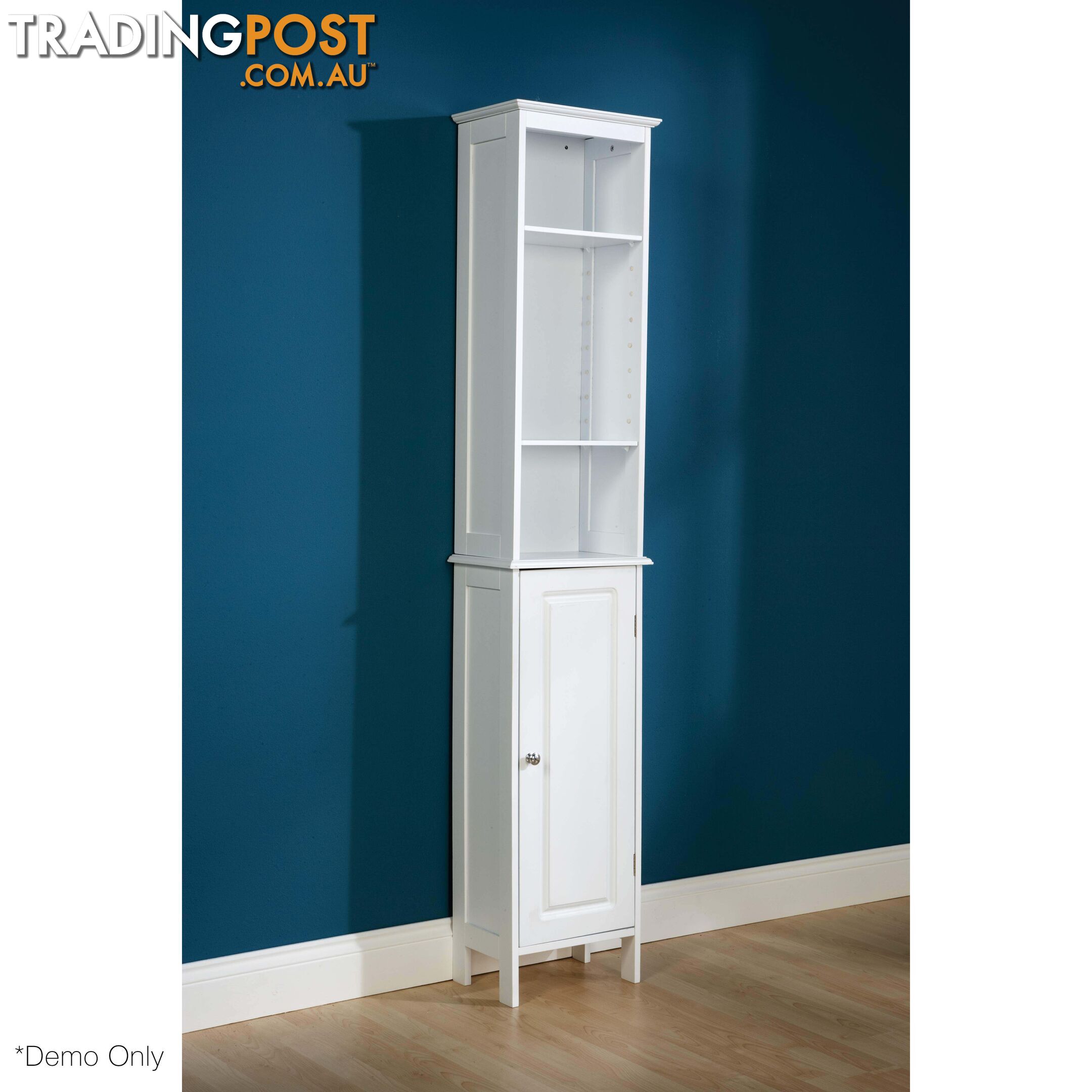 Dignity Tall Bathroom Unit in WHITE