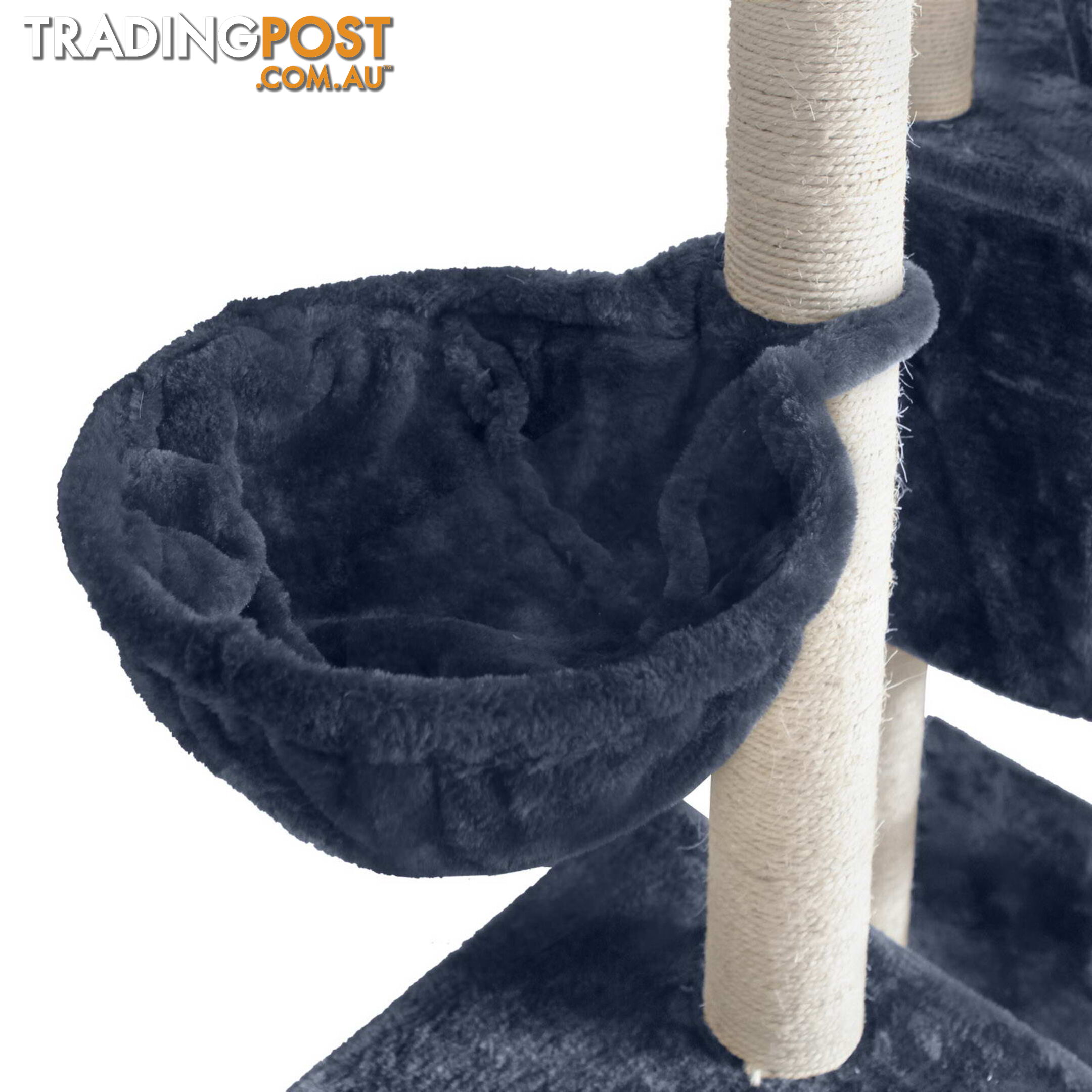 Cat Scratching Poles Post Furniture Tree 244cm Dark Grey