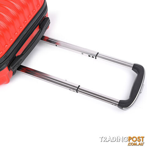 Set of 2 Hard Shell Travel Luggage with TSA Lock - Red