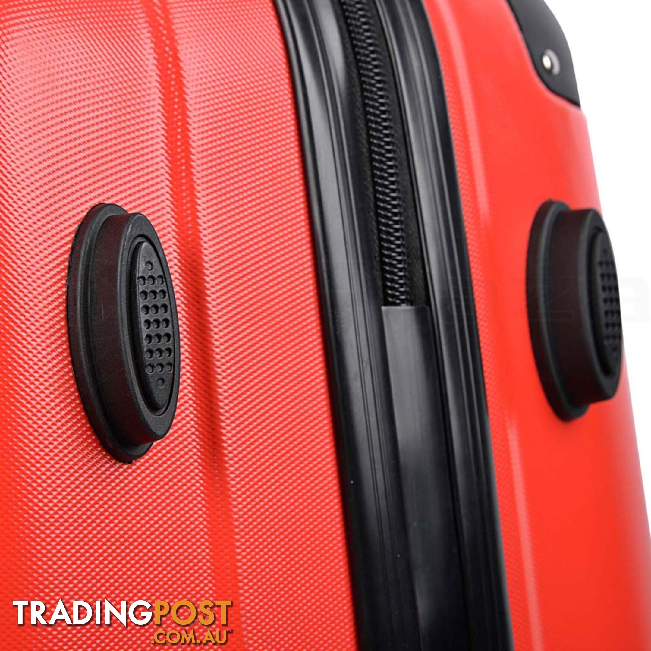 Set of 2 Hard Shell Travel Luggage with TSA Lock - Red