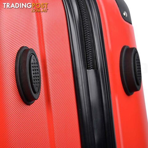 Set of 2 Hard Shell Travel Luggage with TSA Lock - Red