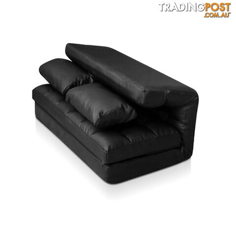 Double Size Adjustable Lounge Sofa - 10 positions PU Leather