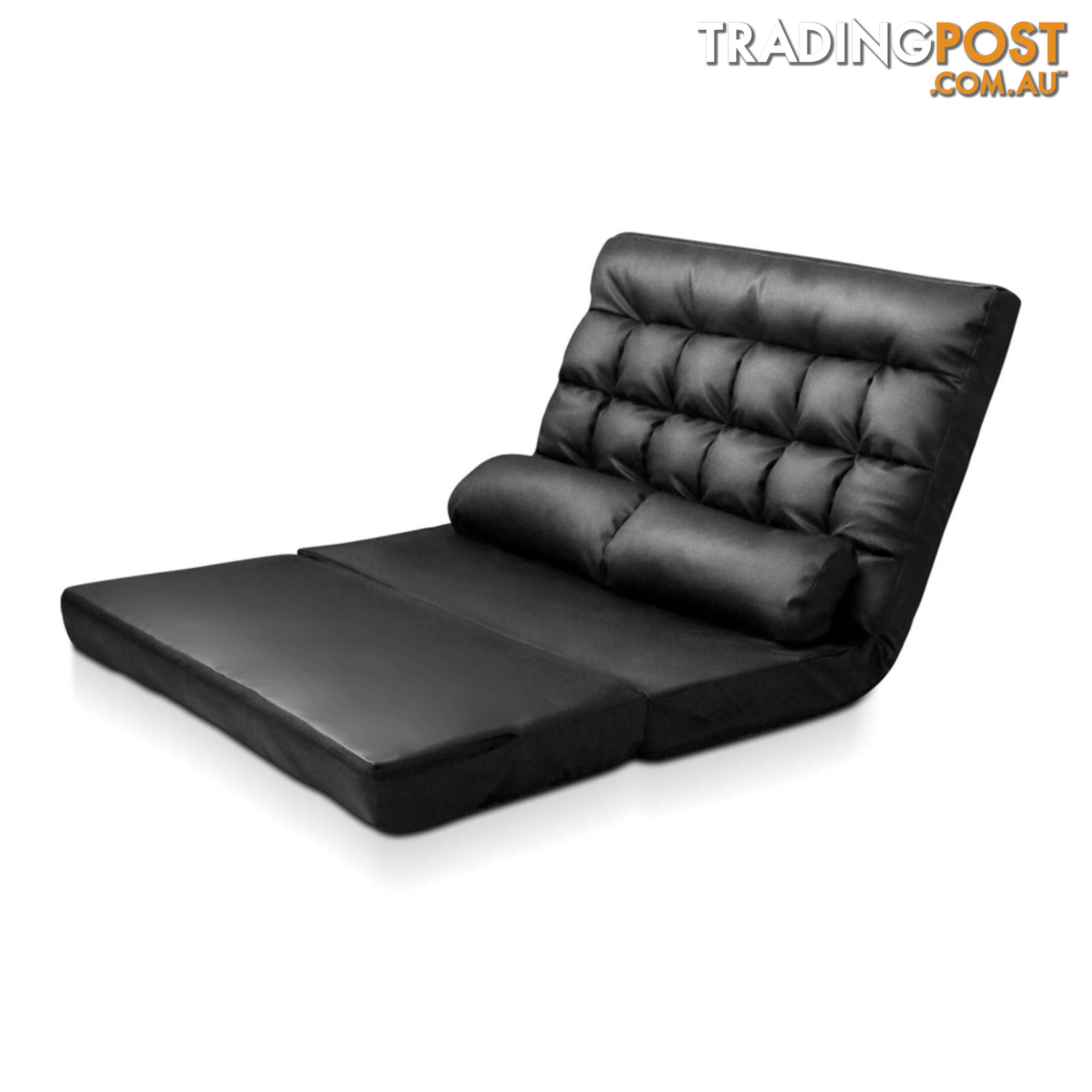 Double Size Adjustable Lounge Sofa - 10 positions PU Leather