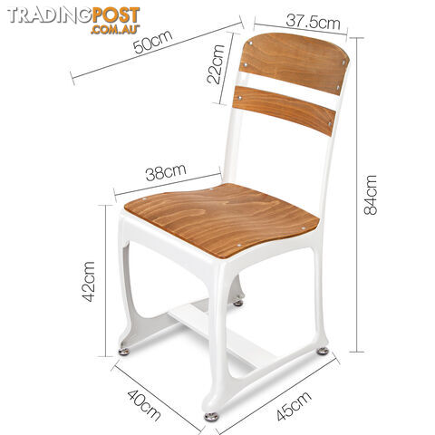 Set of 2 Replica Eton Dining Chairs - White